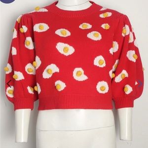 Fashion Brand Company Egg Knit Top Sweater Size M/L